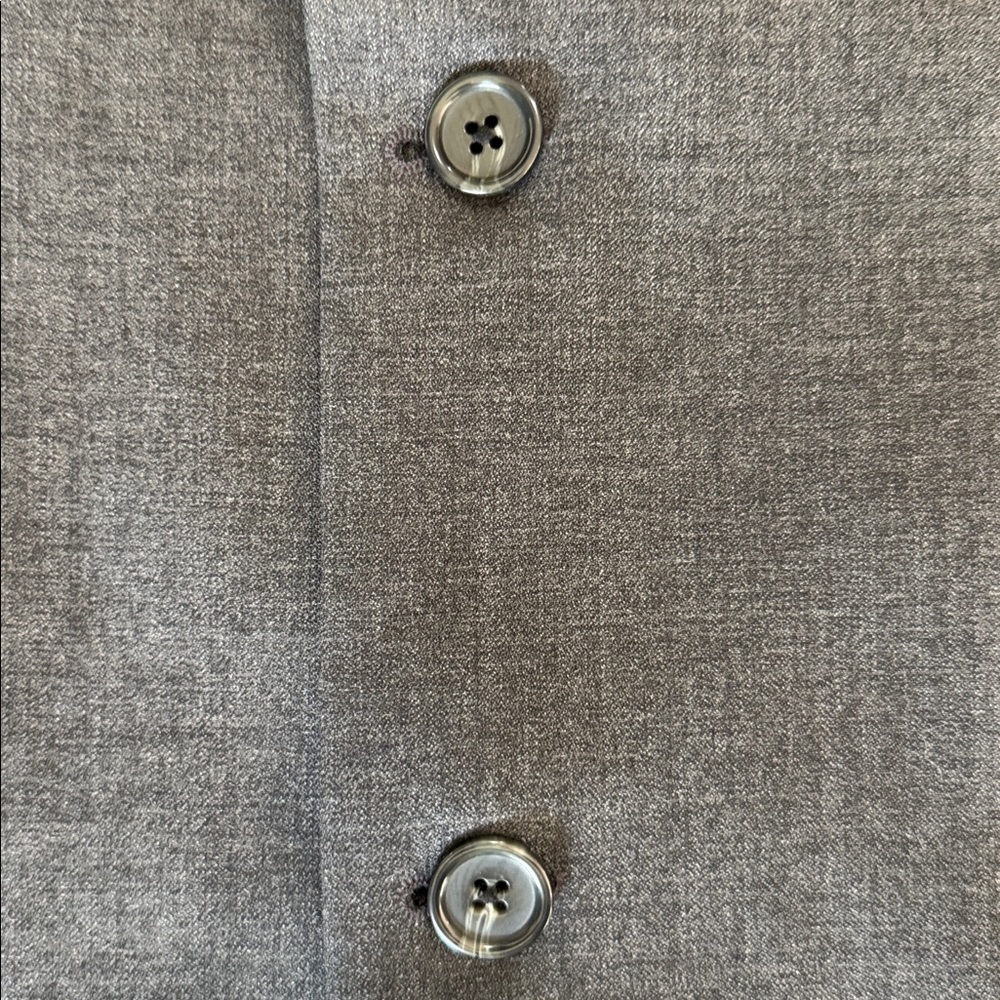 Dark Gray Wool Blazer Tailored 42R Career Jacket Mens Classic - Picture 9 of 9